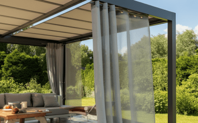 zunanje zavese pergola