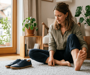 Bosonoga obutev in hallux valgus: eleganten korak do zdravih stopal – bosonoga obutev hallux valgus